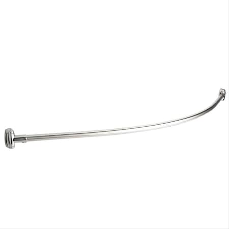 Delaney Hardware 5' CHROME CONSTANT CURVED SHOWER ROD 504356